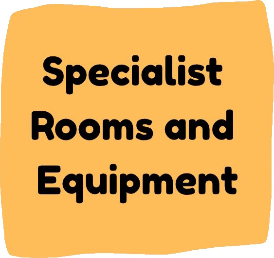Specialist rooms and Equipment Page Link Button