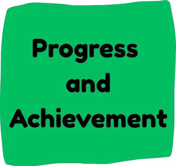 link to progress and achievement page